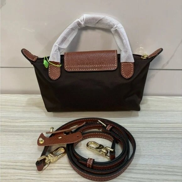 Longchamp Le Pliage Mini Tan Handbag - Picture 6 of 7